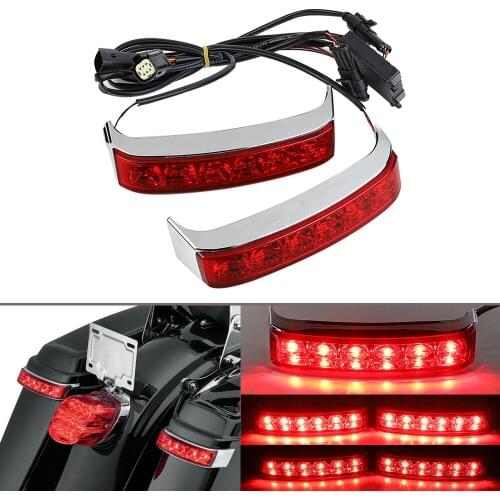 Motorcycle LED Saddlebag Turn Lamp Light Running Brake Light For Harley Touring Road King Street Glide FLHR Limited 2014-2020