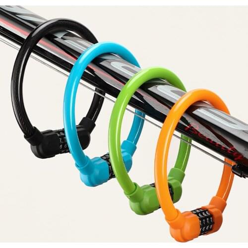 Bicycle Ring Lock Four-digit Password Lock Anti-theft Lock Mountain Bike Lock Dead Fly Bicycle Equipment Electric Motorcycle Mtb
