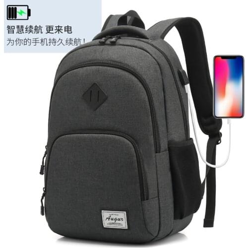 AUGUR 2020 NEW Backpacks USB Charging For 15.6 inch laptop Back pack Large Capacity Students School Waterproof Oxford backpack