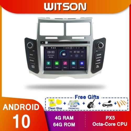 WITSON Android10 Octa core(eight core) PX5 CAR DVD player For TOYOTA YARIS 2005-2011 IPS GPS RADIO