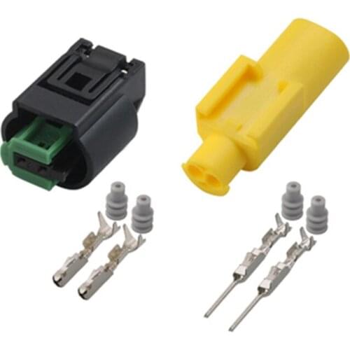 5/10/50/100PCS 2pin tyco water temperature sensor connector, auto male female connector 1-967644-1 968405-1 1-967570-3 For BMW
