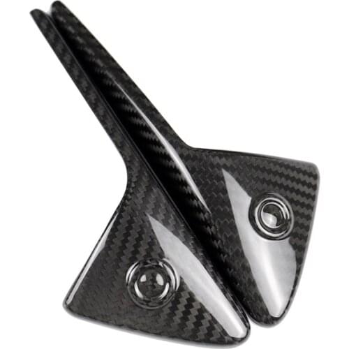 Car Carbon Fiber Side Fender Camera Decorative Protection Cover Trim For Tesla Model 3 S X Turn Signal Autopilot 2pcs