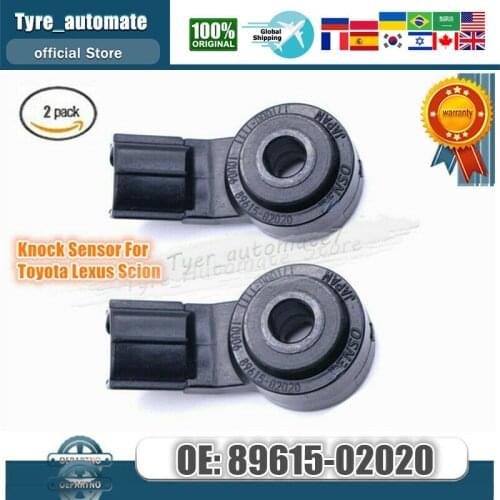 2x 89615-02020 New Engine Knock Sensor For 2004-2012 Toyota Sienna 2.7L 3.3L 3.5L Detonation Sensors