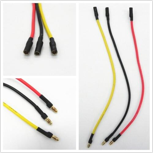 3.5mm Banana Bullet Female To 3.5mm Banana Bullet Male Charger Cable Connecotor Adapter 16AWG 150MM