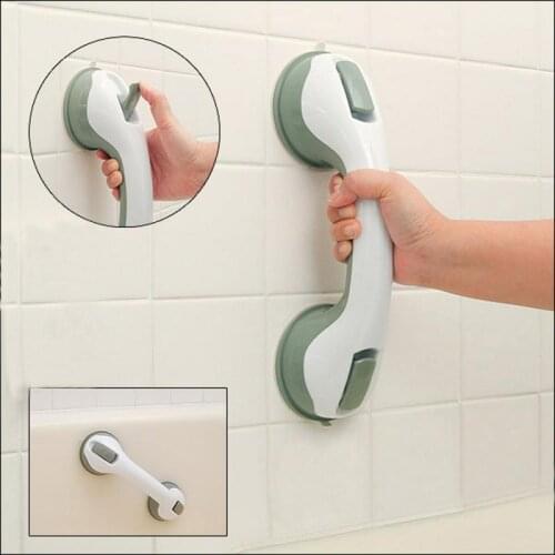 Shower Handle Offers Safe Grip With Suction Cup For Safety Grab Bathroom Bathtub Glass Door Anti-slip Handrail Armrest
