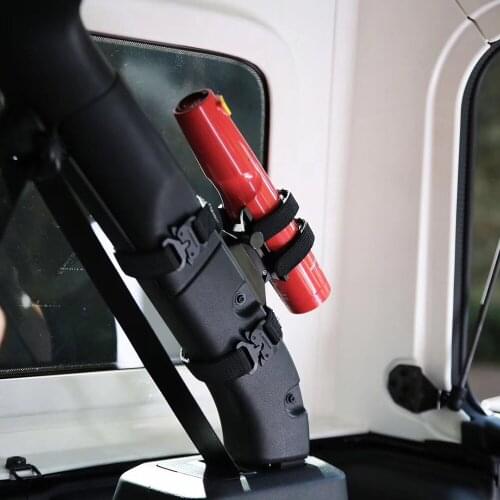 Fire Extinguisher Quick Release Bracket 6061 Aluminum Alloy Modified Roll Cage Universal For Jeep Wrangler JK JL BJ04