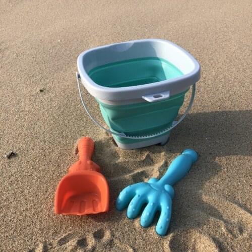 Children Sand Tool Kit Foldable Portable Multi-Use Durable Lightweight Long Lasting Anti-Leak for Beach Courtyard NSV