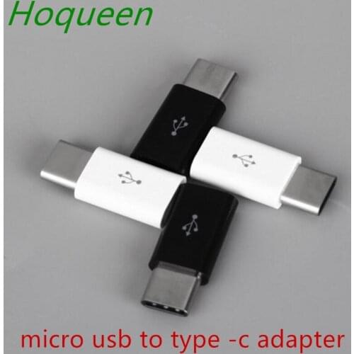 Hoqueen wholesale 500pcs * Micro USB to Type c Charger Cable Adapter Converter for Xiaomi Mi 5 oneplus Letv fast shipping