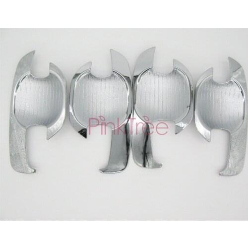 Chrome Door Handle Bowl For TOYOTA HILUX VIGO SR5 MK6 PICKUP 2005-2014 Car Styling Accessories