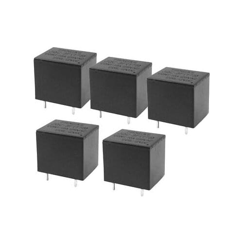 DC 12V Coil SPDT 5 Pin 1NO 1NC Mini Power Relay PCB Type JQC-3FT73 5 Pcs