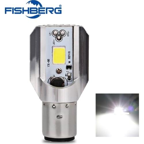 Motorcycle LED Headlight H6 Bulbs 8W 1050LM BA20D 6000K Hi Lo Beam All In One Lamp Scooter Headlights for YAMAHA motorcycle