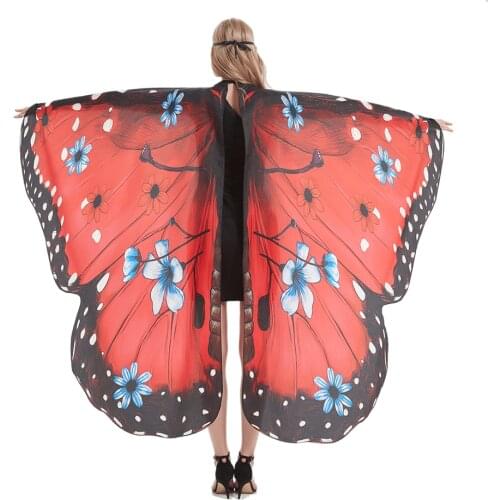 New butterfly Cape watercolor butterfly Cape Adult Halloween Dress butterfly wings decoration custom supply
