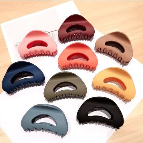 New Fashion Simple Acrylic large Geometric semicircle Barrettes Hairpins For Women Girl Clamp Hair Accessorie Headwear