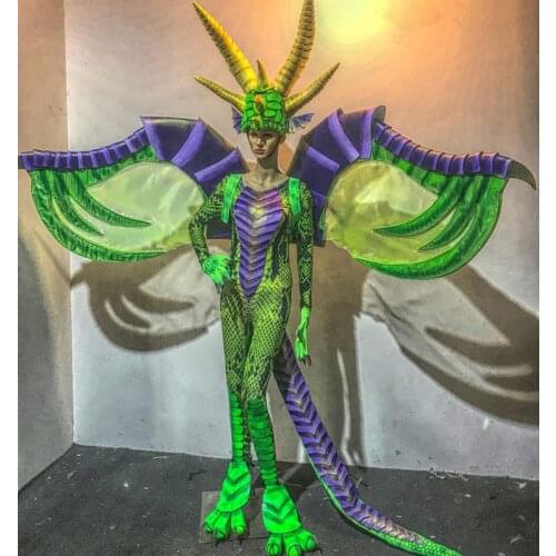 Jurassic series parade cosplay Cool Dinosaur costume hallow een party costumes