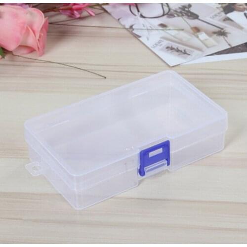 Plastic Storage Box Jewelry Earring Beads Screw Holder Case Crafting Tools Transparent Portable Display Organizer Container