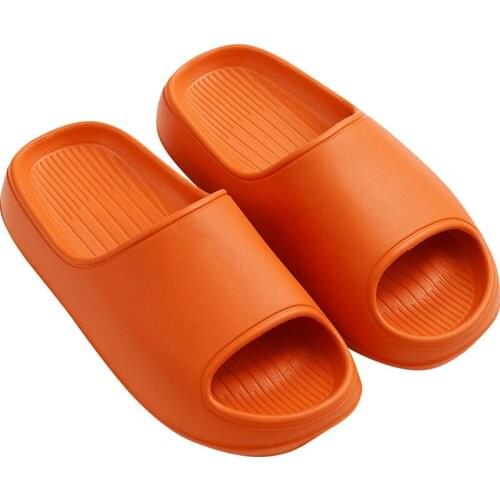 2021 slippers women summer thick-soled comfortable soft EVA Slides simple Ladies indoor solid color bath slippers for men