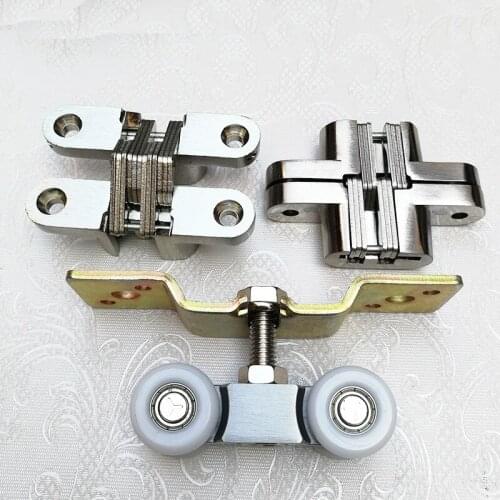 Door roller ultra-quiet wooden furniture sliding door pulley hanging track nylon wheel glass bearing door hardware accessories