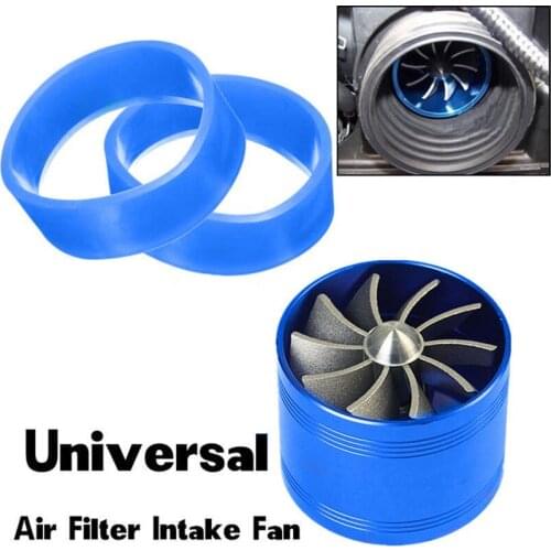 F1-Z Aluminum Alloy Turbo Turbonator Universal Supercharger Fuel Gas Saver Durable Air Intake Kit Economic Fan Drop Shipping