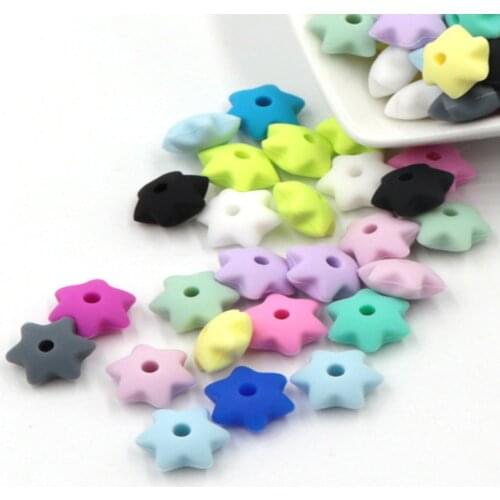 TYRY.HU 50pc/lot Silicone Beads 12*8mm Bpa Free Baby Teether Beads Baby Teething Necklace Accessories Food Grade Silicone Bead