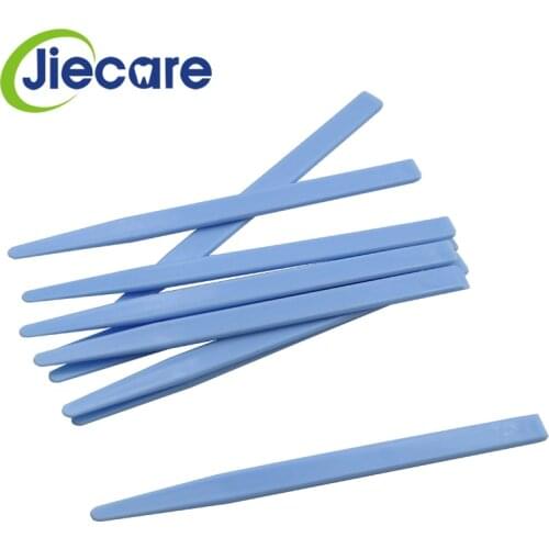 10 PCS/Pack Dental Lab Dental Blue Alginate Plastic Mixing Plaster Spatula For Impression Material Dental Tools Free Shipping