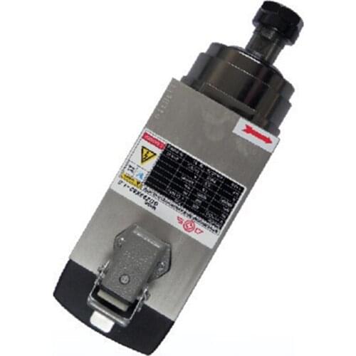 2HP 1.5KW 18000rpm ER20 Square Woodworking AC Spindle motor 4 ceramic ball bearings 93*82 380V 3.8A 300Hz air cooling CNC Router