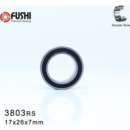 3803-2RS Bearing 17*26*7 mm ( 1 Pc ) 3803 2RS Double Row Sealed 3803 RS Angular Contact Ball Bearings