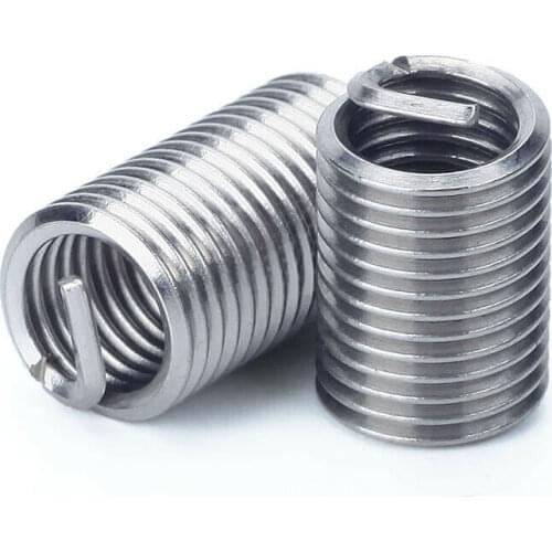 5-50Pcs M2-M16 304 Stainless Steel Thread Repair Insert Wire Screw Sleeve Helicoil Fastener Accessories For Hardware Repair Tool