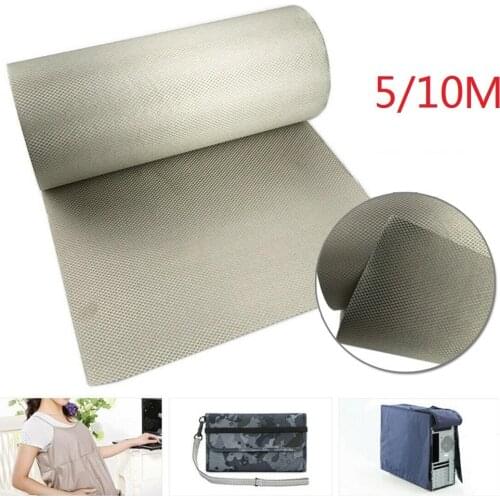 Diamond Check Anti-magnetic Shielding Fabric Anti-Radiation Shielding Fabric Conductive Cloth For Shielding Fabric DIY