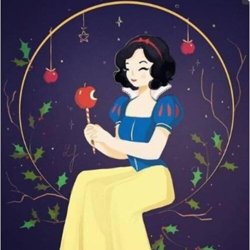 5D DIY Diamond Painting Disney Cartoon Princess Cuardos Cross Stitch Kits Full Drill Diamond Embroidery Mosaic Home Decor