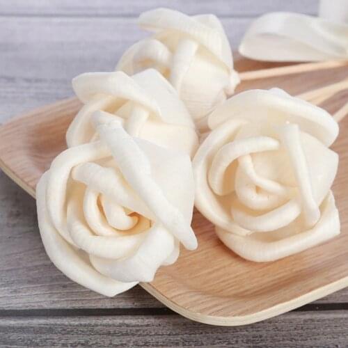 5PCS Flower Shaped No Fire Aroma Diffuser Sticks Household Bedroom Aroma Diffuser Accessories Reed Rattan Stick