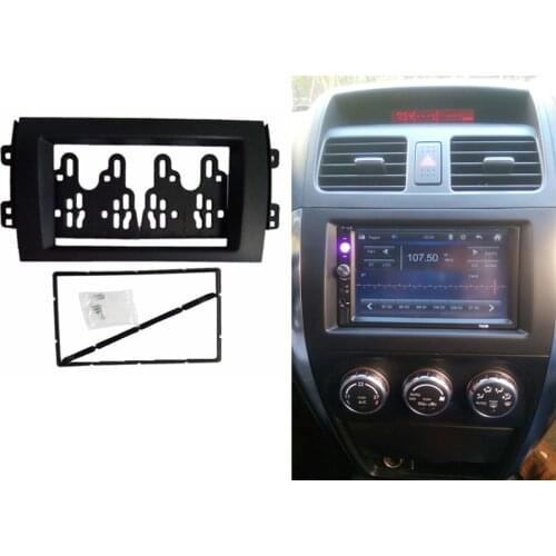 2 Din Car Radio Fascia fit For SUZUKI SX4 (07~10) Refitting Radio Stereo DVD Frame Stereo Player Panel Face Plate Install Frame