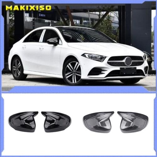 Car Rear View Mirror Cover Protective Decoration for Mercedes Benz a Class W177 2018 A180 A200