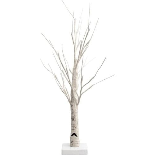 White Birch Tree Lights 24 Inches Suitable for Family Wedding Holiday Birthday Party Decoration Indoor Use