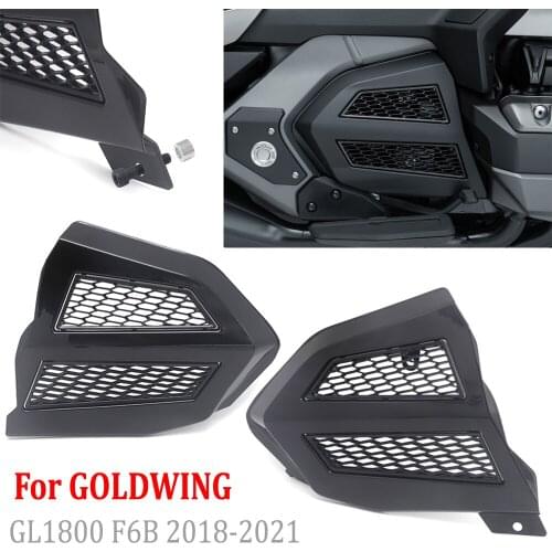 For Honda Gold Wing Tour DCT GL1800 GL1800 F6B 2018 - 2021 Fairing Radiator Grille Cover Engine Transmission Covers Chrome Black