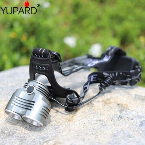 YUPARD 2* XM-L2 LED Aluminum alloy Headlamp Torch headlight Flashlight 2500 lumens 3 Modes T6 LED fishing camping outdoor
