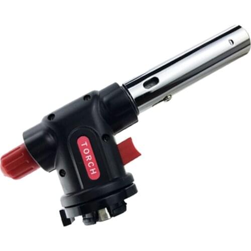 Hot Butane Gas Spray Gun Burner Welding Gas Torch Flame Gun Brazing Flamethrower Outdoor Camping Bbq Portable Soldering Heat Gun