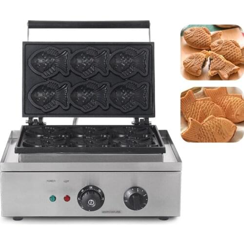 1500W Electric Fish-shaped Waffle Maker Non-stick Coating Baking Muffins Machine IT-112