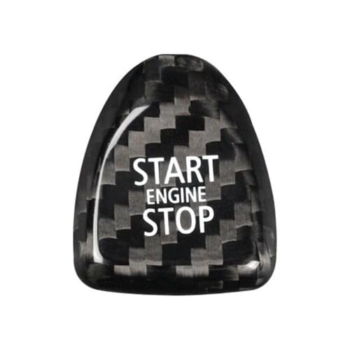 Carbon Fiber Engine Start Stop Button Interior Trim Cover Sticker For Mini Cooper F54 F55 F56 F57 F60 Accessories Car Styling