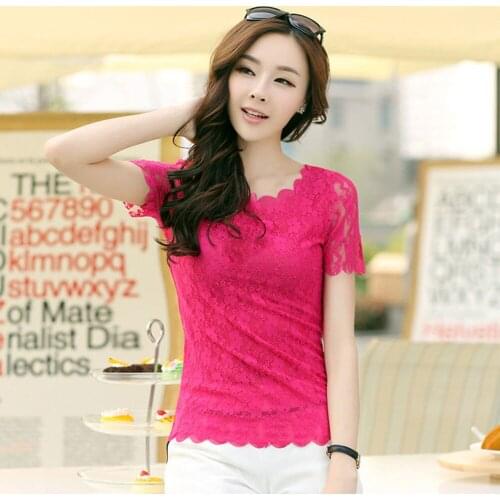 LUVTHEE Short Sleeve Blouses