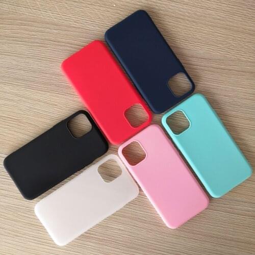 Candy Matte Silicone Coque Cover 6.5 For iPhone 11 Pro 11Pro MAX Case For iPhone 12 mini 12 Pro 12Pro Max Phone Coque Cover Case