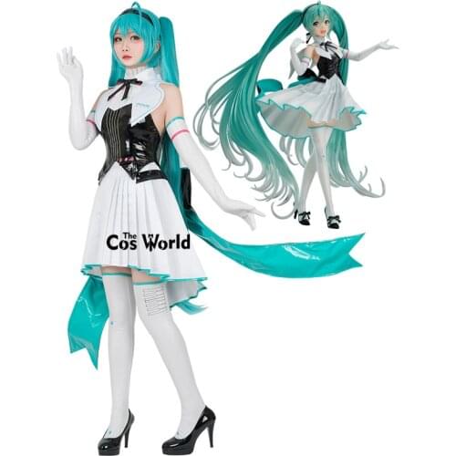Vocaloid Miku Symphony Uniform Tops Dress Outfit Anime Cosplay Costumes