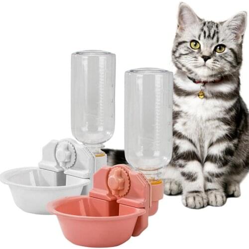 Essential Drinking Water Cat Bowl Animal Water Bottle Cage Hanging Water Drinking Bowl Bottle For Small Pet/Bunny/Ferret/Hamster