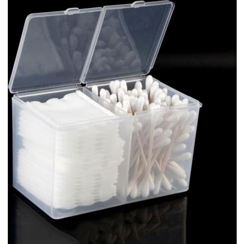 Msjo Cosmetic Organizer Plastic Cotton Pads Storage Boxes Bins Makeup Organizer Jewelry Container Nail Art Gel Storage Box