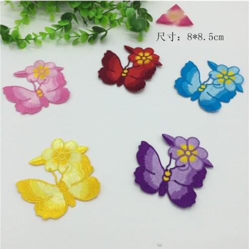 Wholesale 20pcs 8*8.5cm Embroidered Sewing On Patch Iron-On Patch Stickers For Clothes Sewing Fabric Applique Supplies YH155