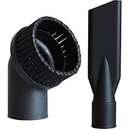 Industrial Vacuum Cleaner Round Brush and Flat Nozzle Sets Inner 44mm Durable Industrial Vacuum Cleaner Accessories