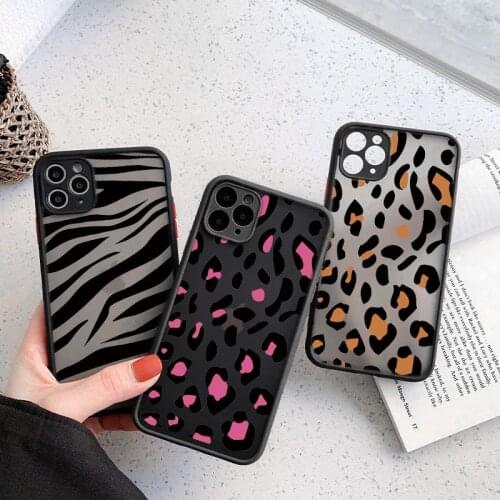 Luxury Leopard Shockproof Phone Case For iPhone 11 Pro Max 12 XS Max 7 8 Plus X XR SE 2020 12 Mini Vintage Animal Pattern Shell