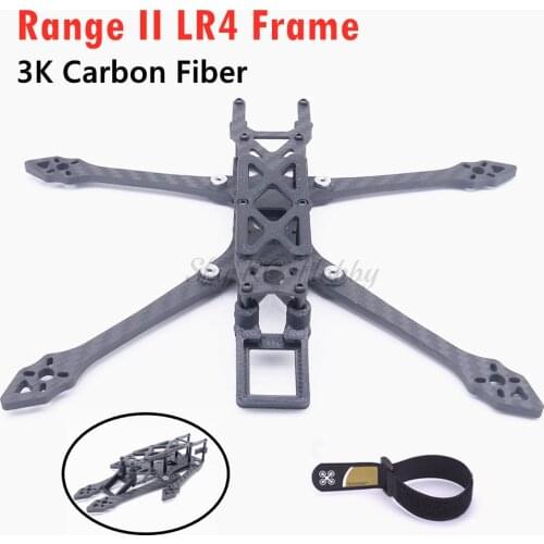 Range II LR4 3K Carbon Fiber 4 Inch 185mm Quadcopter Frame 4mm Arm Kit with 3D Printing Mounting Seat