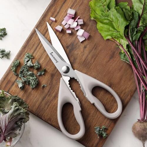 Seacreating 304 Stainless Steel Kitchen Scissors 2Pack Kitchen Shears Heavy Duty Dishwasher Safe Food Scissors Sharp