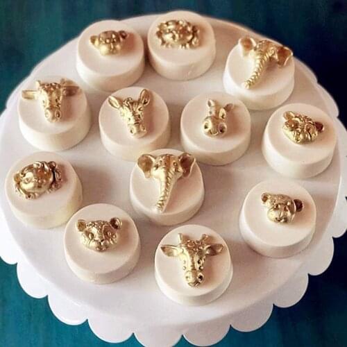 Silicone Baking Mold DIY Jungle Wild Animal Mould Chocolate Fondant Cake Decorating Tool Cake Tool Baking Accessories