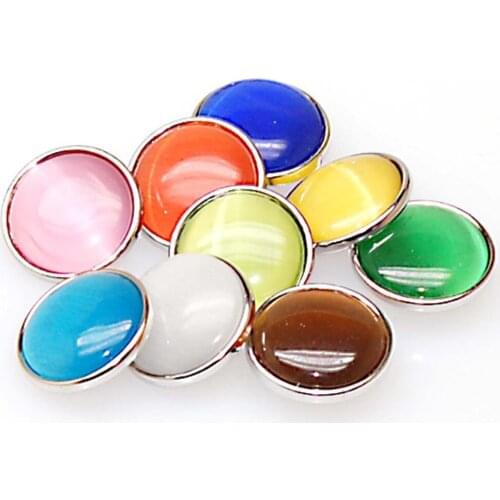 Random assorted DIY cat eye snap button charm for charm bracelet Fits all of our snap charms bracelet sold of 10 pcs